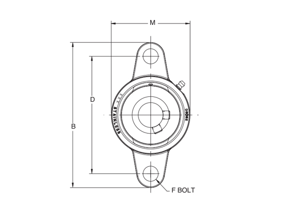 Стандартная втулка с маслосъемным кольцом F2B-SCEZ-015-SH, DODGE