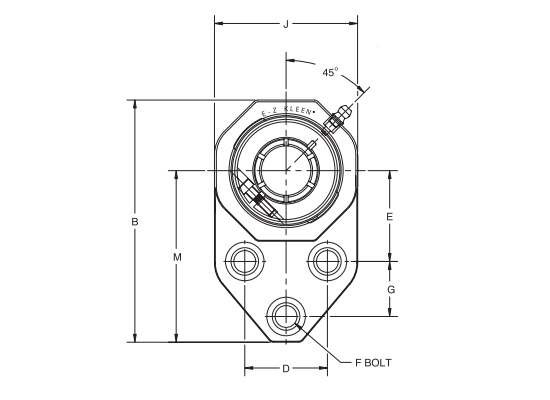 Стандартная втулка с маслосъемным кольцом FB-DLEZ-012-P, DODGE