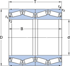 Конические роликоподшипники BT4-8025 G/HA1C300VA903, SKF